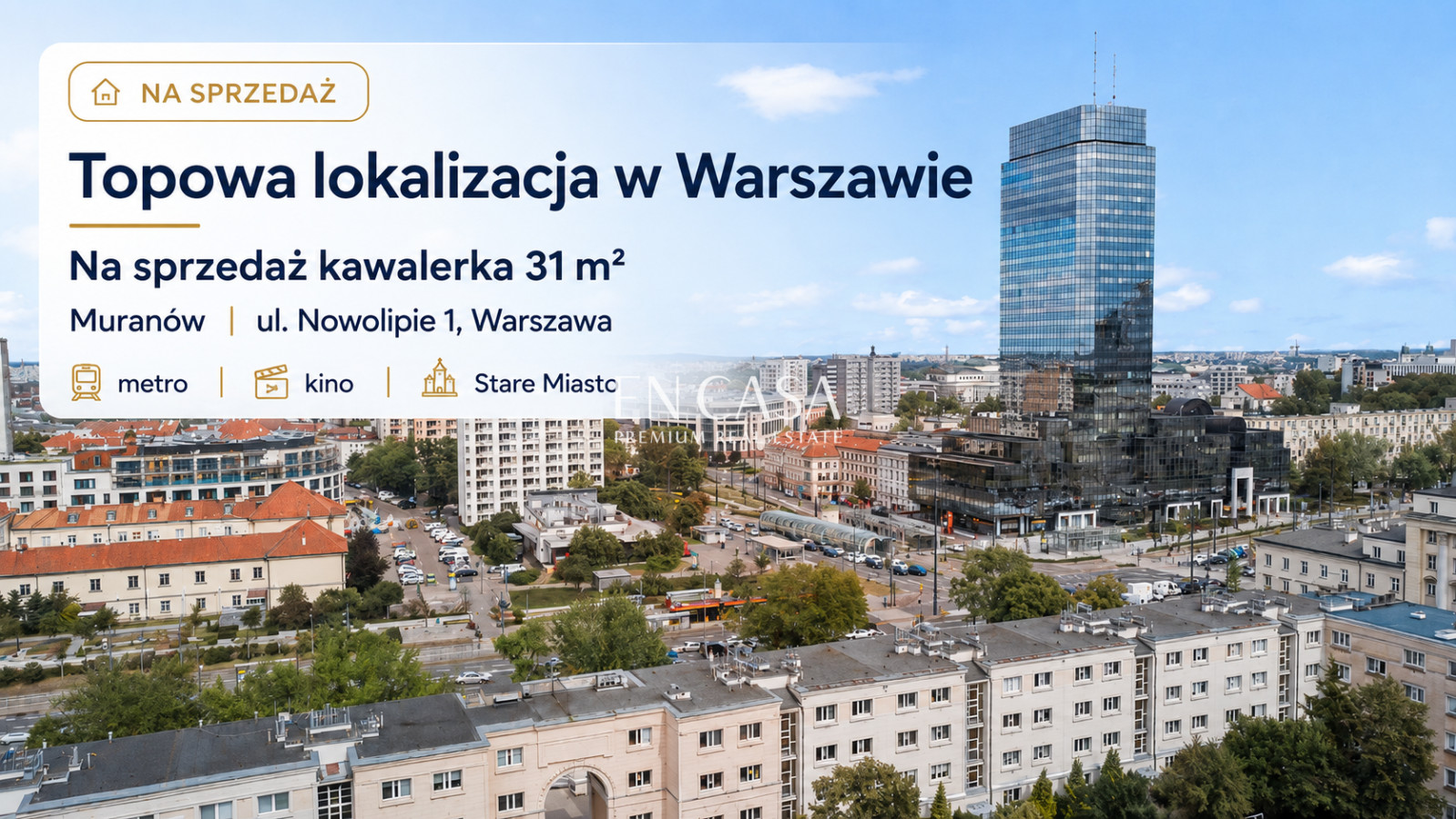 Mieszkanie Sprzedaż Warszawa Śródmieście Nowolipie 13